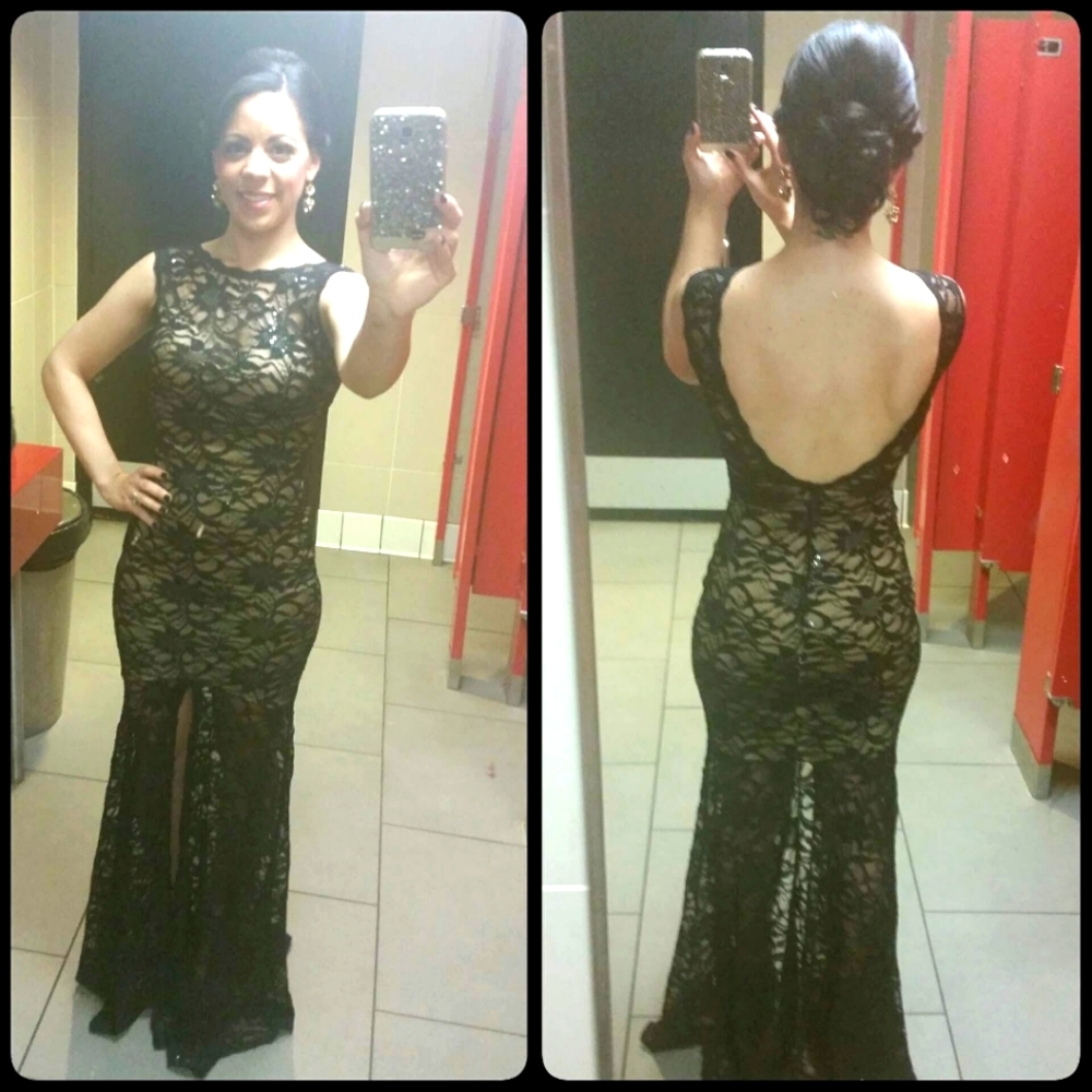 Black Lace Windsor Mermaid Gown - Sz 3/4